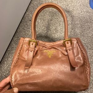 Prada Bag Handbag 2 Way Vitello SHINE